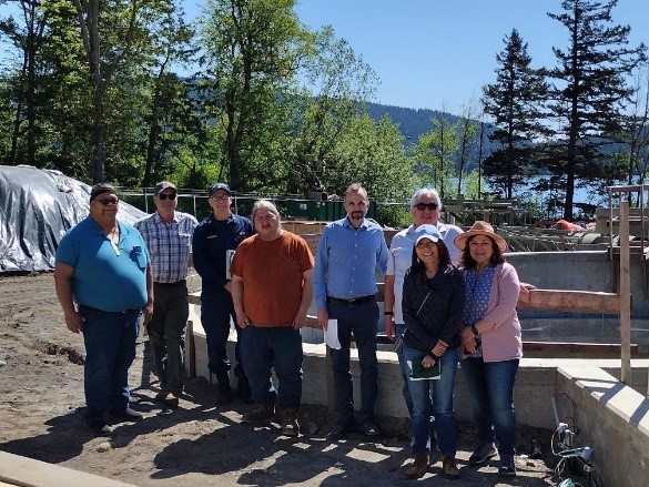 Makah, Lummi Nation of Western Washington, EPA and IHS leadership touring the Lummi Nation Gooseberry Point wastewater treatment plant