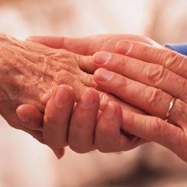 Elder hands