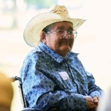 Elder man in wheelchair