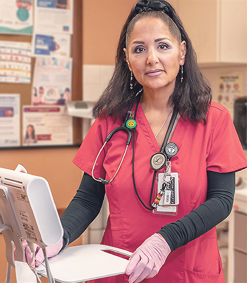 Nurse working in a medical facility