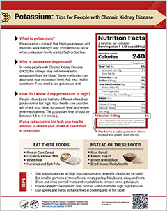 Potassium – Tips for People with Chronic Kidney Disease