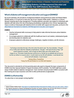 Integrating Diabetes Self-Management Education and Support