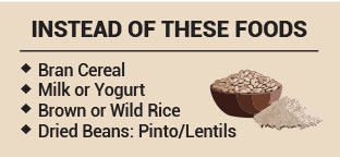 Nutrition Facts chart highlighting potassium at 240mg, or 6%