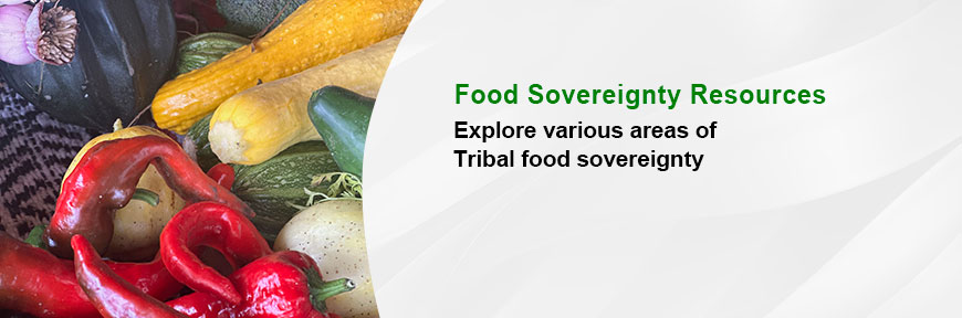 Find out more about various areas of Tribal food sovereignty