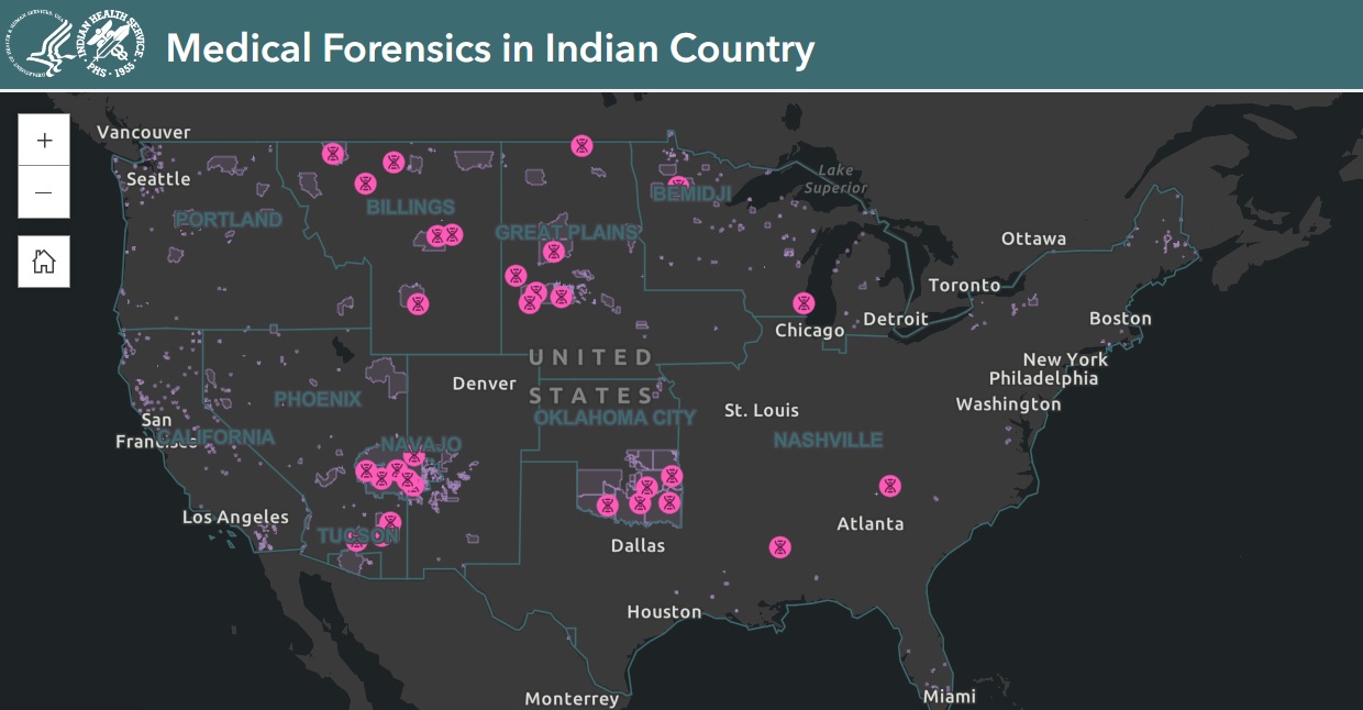 Forensic Healthcare map
