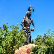 Pascua Yaqui Deer Dancer Statue