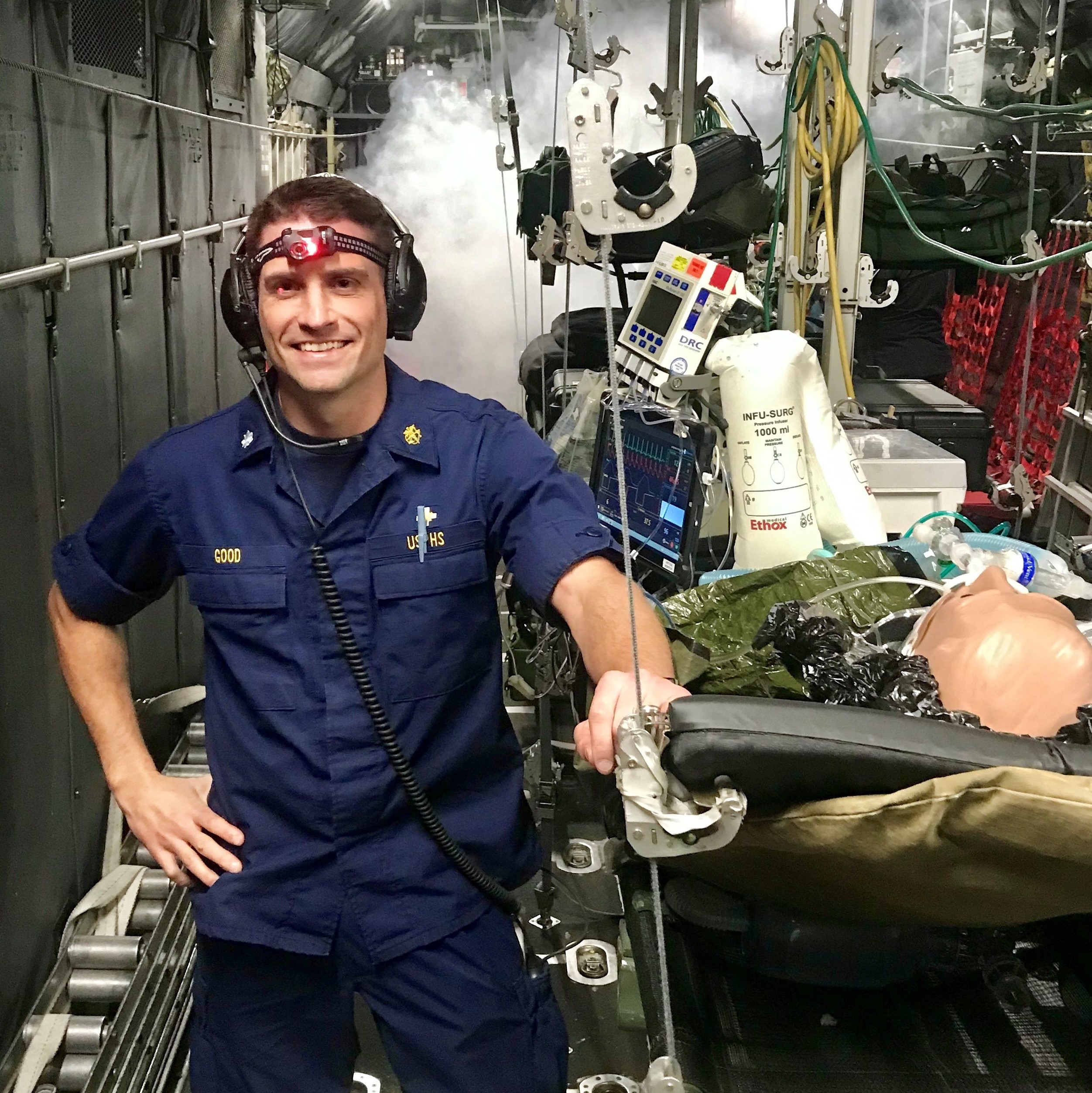 Dr. Good at Gallup Medical Center training with the USAF CCAT.