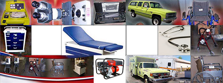 Collage graphic of equipment